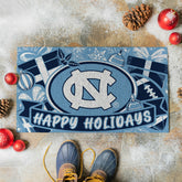 University of North Carolina Holiday PVC Mat, 28"x16" - Collegiate