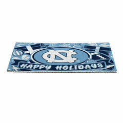 University of North Carolina Holiday PVC Mat, 28"x16" - Collegiate