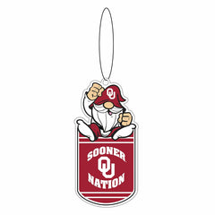 University of Oklahoma Gift Tag Ornament, Gnome Fan - Collegiate Home