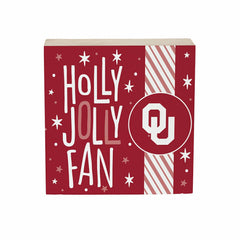 University of Oklahoma Block, Holiday, 6x6 - Collegiate Home