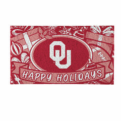 University of Oklahoma Holiday PVC Mat, 28"x16" - Collegiate