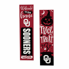 47" Double Sided Leaner, University of Oklahoma, Halloween - Collegiate Home