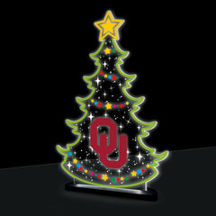 University of Oklahoma College Holiday Tree Desklite LED Decor - Collegiate Home