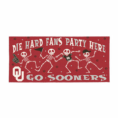 University of Oklahoma Flocked Coir Halloween Sassafras Switch Mat, 22 - Collegiate