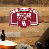 University of Oklahoma USA Embossed Steel Wall Sign, 11" x 17" - Collegiate Home