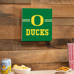 University of Oregon Wood Wall Sign, 12x12 - Collegiate Home