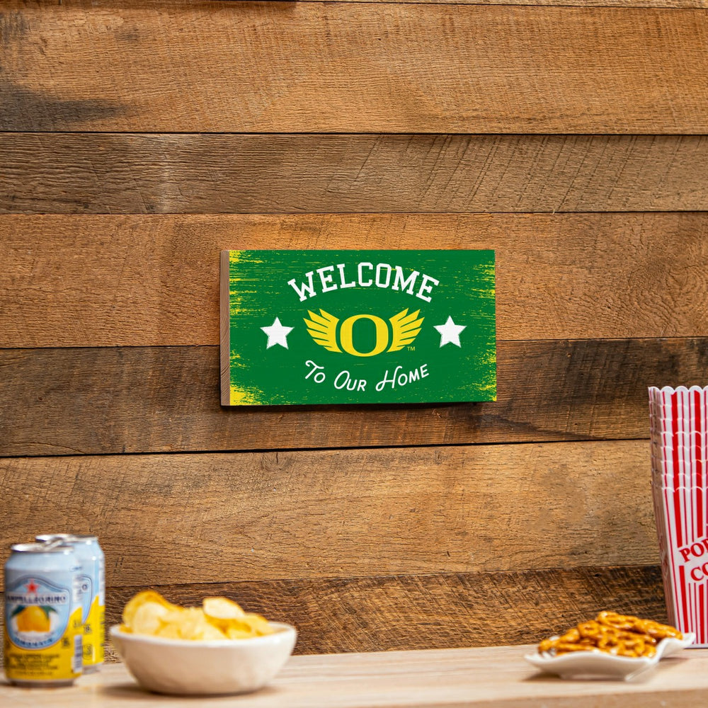 University of Oregon Wood Wall Sign, 6x11 - Collegiate Home