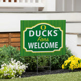 University of Oregon Coroplast Yard Sign, "Fans Welcome" - Collegiate Home