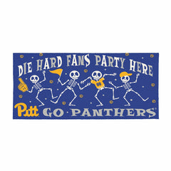 University of Pittsburgh Flocked Coir Halloween Sassafras Switch Mat, - Collegiate
