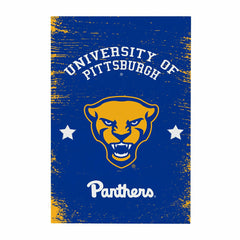 University of Pittsburgh Wood Wall Sign, 16x24 - Collegiate Home