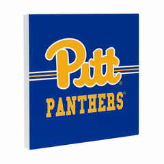 University of Pittsburgh Wood Wall Sign, 12x12 - Collegiate Home