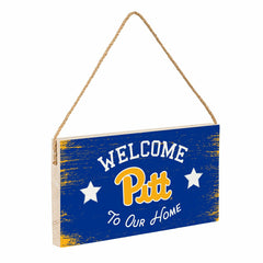 University of Pittsburgh Wood Wall Sign, 6x11 - Collegiate Home