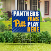 University of Pittsburgh Coroplast Yard Sign "Fans Play Here" - Collegiate Home