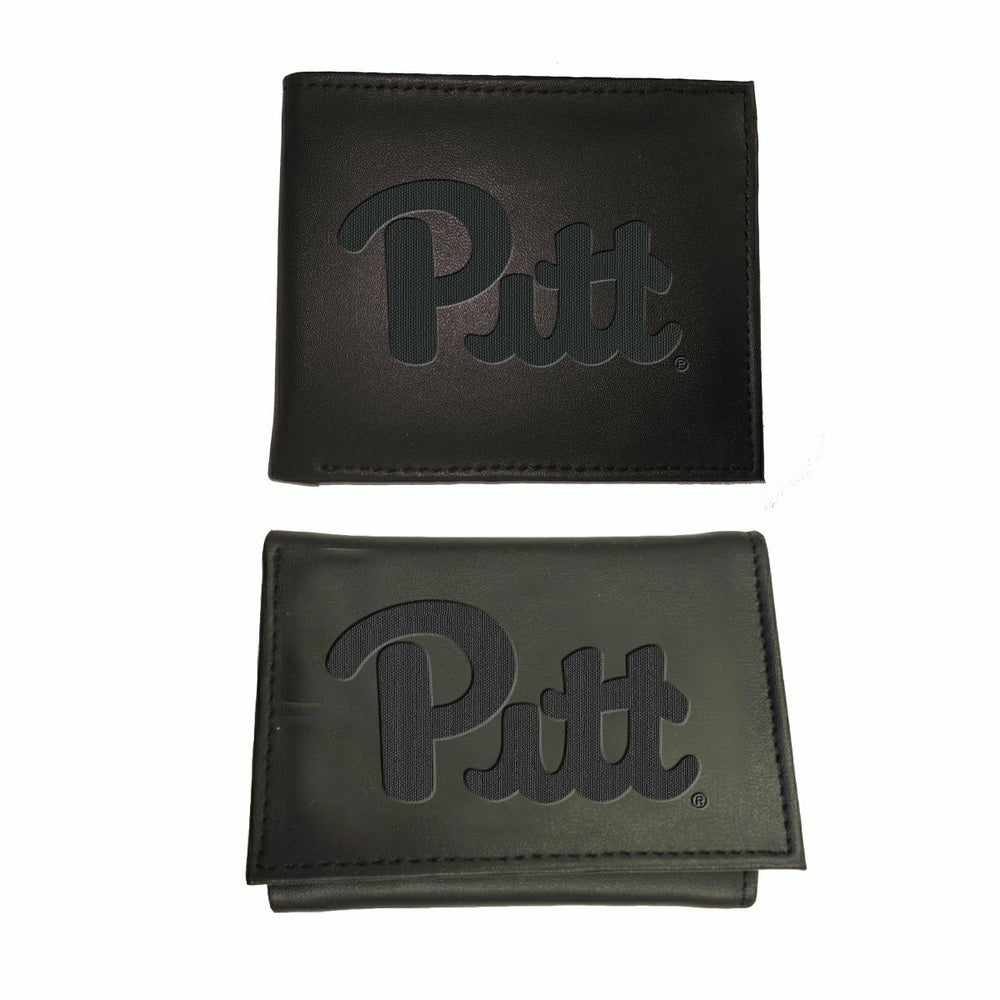 University of Pittsburgh, Bi-Fold and Tri-Fold Wallet Gift Set, Black - Collegiate Home