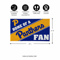 University of Pittsburgh, PVC Mat COLOR, Home of a Fan - Collegiate