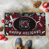 University of South Carolina Holiday PVC Mat, 28"x16" - Collegiate