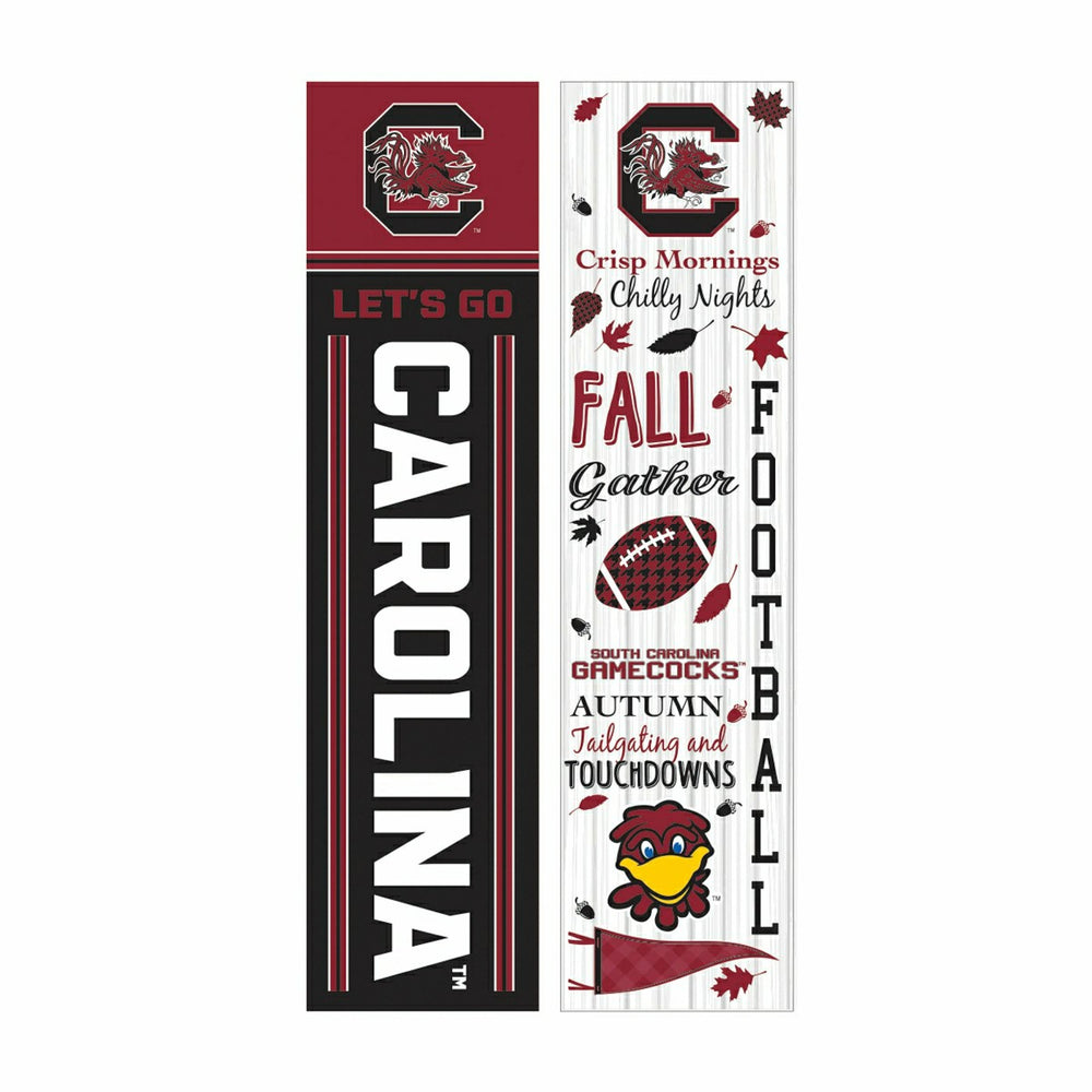 46" Double Sided Leaner, University of South Carolina, Fall Seasonal - Collegiate Home