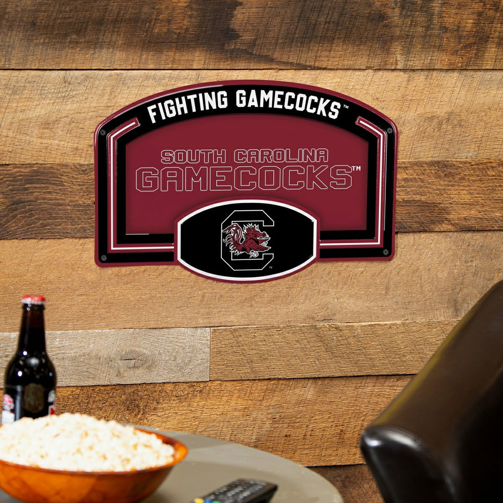 University of South Carolina USA Embossed Steel Wall Sign, 11" x 17" - Collegiate Home