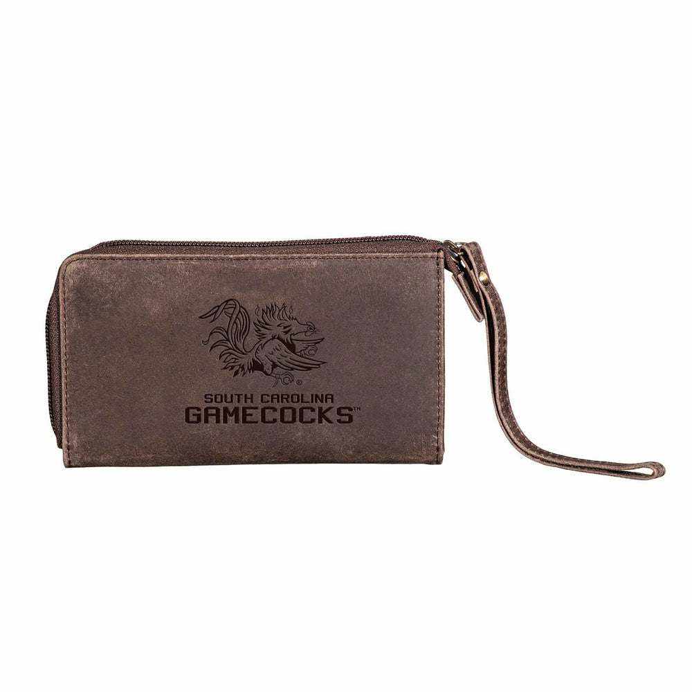 Wristlet Wallet, Brown, University of South Carolina - Collegiate Home
