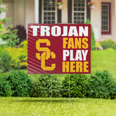 University of Southern California Coroplast Yard Sign "Fans Play Here" - Collegiate Home