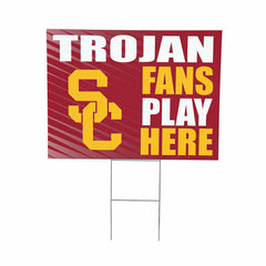 University of Southern California Coroplast Yard Sign "Fans Play Here" - Collegiate Home