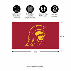 Full Color PVC Mat, 16" x 28", University of Southern California - Collegiate