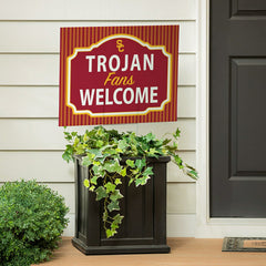 University of Southern California Coroplast Yard Sign, "Fans Welcome" - Collegiate Home