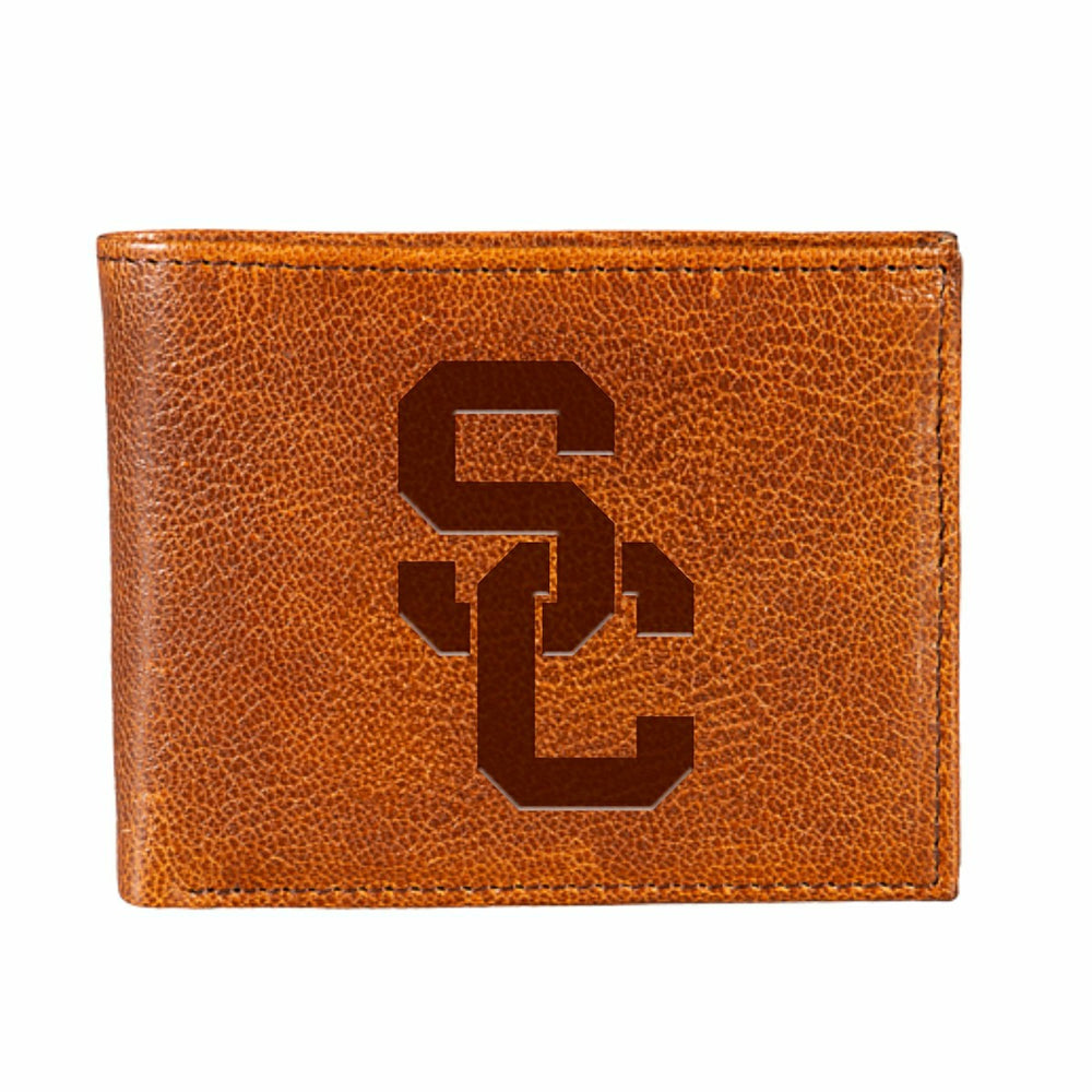 University of Southern California, Embossed Tumbled Leather Passcase B - Collegiate Home