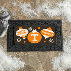 University of Tennessee Holiday Flocked Coir Sassafras Switch Mat, 22" - Collegiate