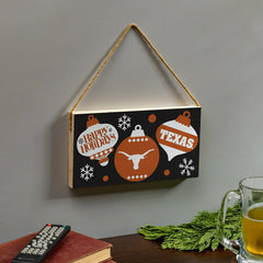 University of Texas Holiday Wood Wall Sign, 6x11 - Collegiate Home
