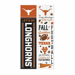 46" Double Sided Leaner, University of Texas, Fall Seasonal - Collegiate Home