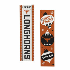 47" Double Sided Leaner, University of Texas, Christmas - Collegiate Home