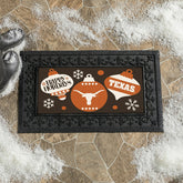 University of Texas Holiday Flocked Coir Sassafras Switch Mat, 22"x10" - Collegiate