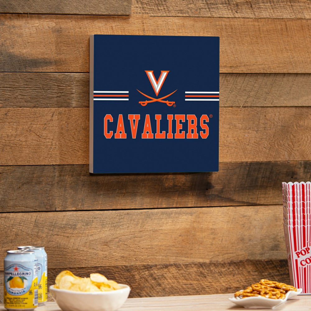 University of Virginia Wood Wall Sign, 12x12 - Collegiate Home