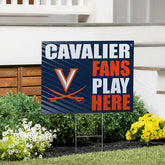 University of Virginia Coroplast Yard Sign "Fans Play Here" - Collegiate Home