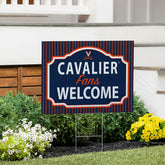University of Virginia Coroplast Yard Sign, "Fans Welcome" - Collegiate Home