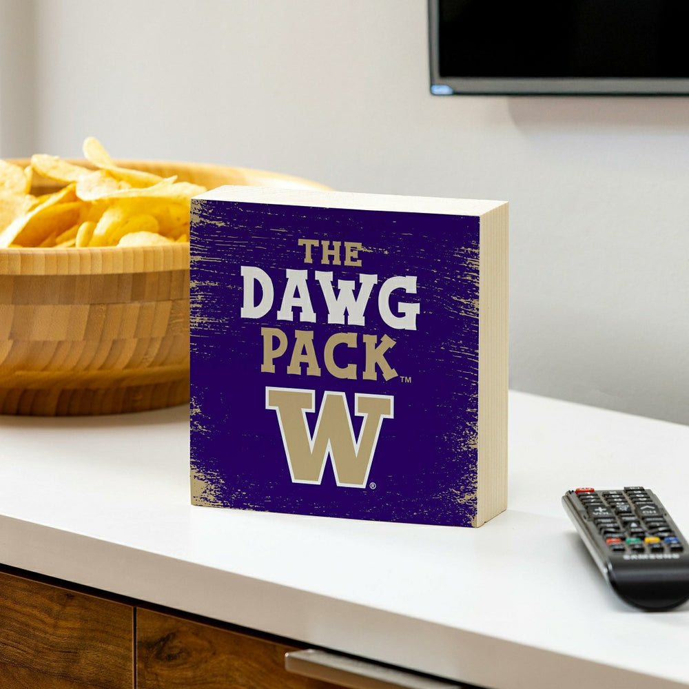 University of Washington Plock, Down Home Fans, 6x6 - Collegiate Home