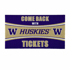 28" x 16" PVC Trapper Mat, Come Back with Tickets, University of Washi - Collegiate