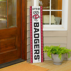 47" Double Sided Leaner, University of Wisconsin-Madison, Christmas - Collegiate Home