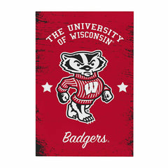 University of Wisconsin-Madison Wood Wall Sign, 16x24 - Collegiate Home