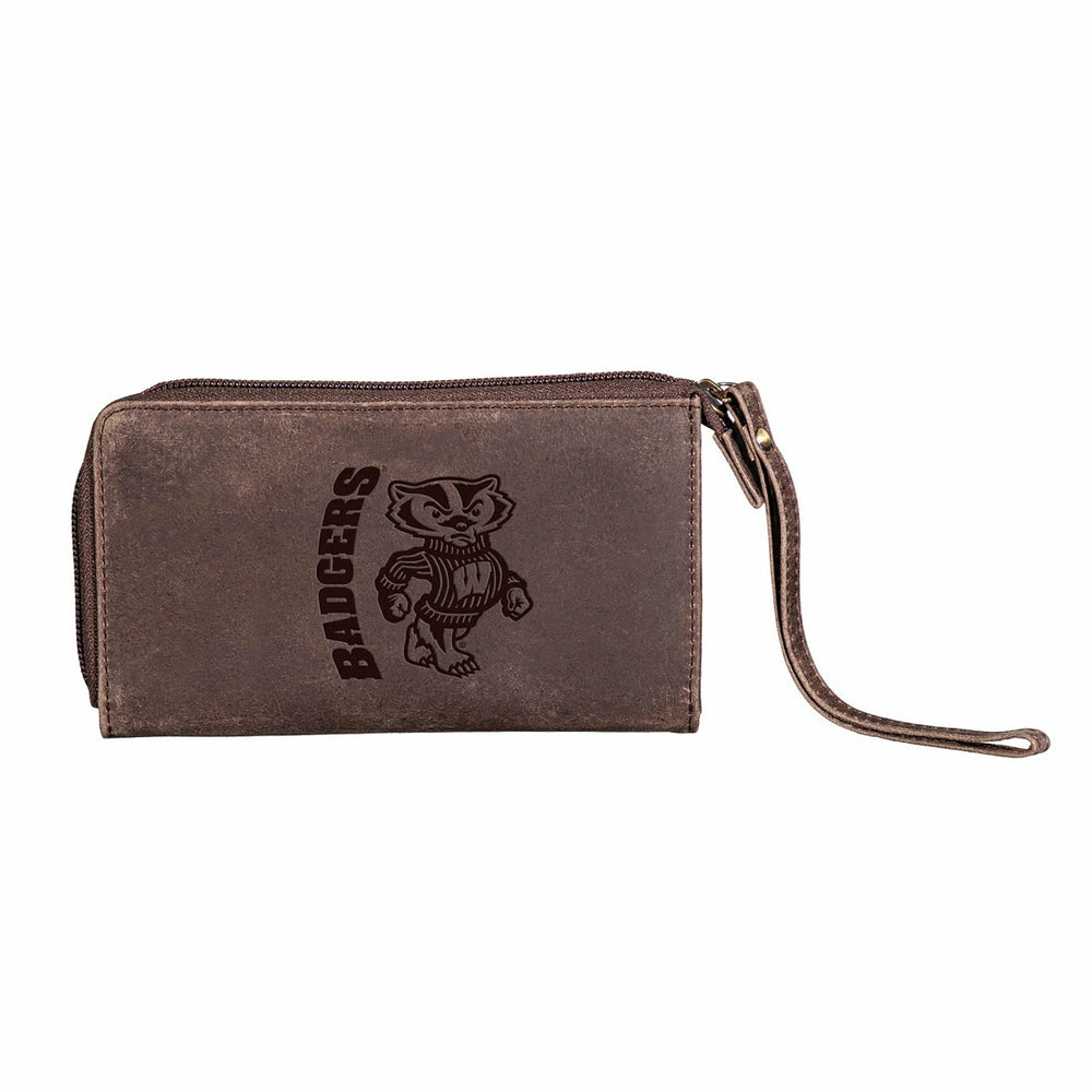 Wristlet Wallet, Brown, University of Wisconsin-Madison - Collegiate Home