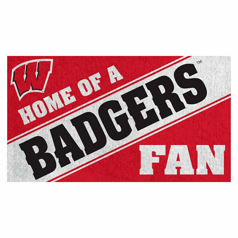 University of Wisconsin-Madison, PVC Mat COLOR, Home of a Fan - Collegiate