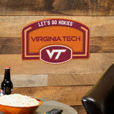 Virginia Tech USA Embossed Steel Wall Sign, 11" x 17" - Collegiate Home