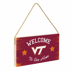 Virginia Tech Wood Wall Sign, 6x11 - Collegiate Home