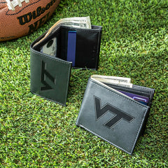 Virginia Tech, Bi-Fold and Tri-Fold Wallet Gift Set, Black - Collegiate Home