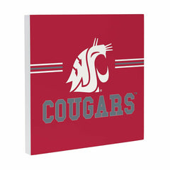 Washington State University Wood Wall Sign, 12x12 - Collegiate Home