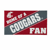 Washington State University, PVC Mat COLOR, Home of a Fan - Collegiate