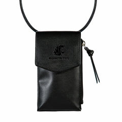 Washington State University, Cross Body Wallet, Black - Collegiate Home