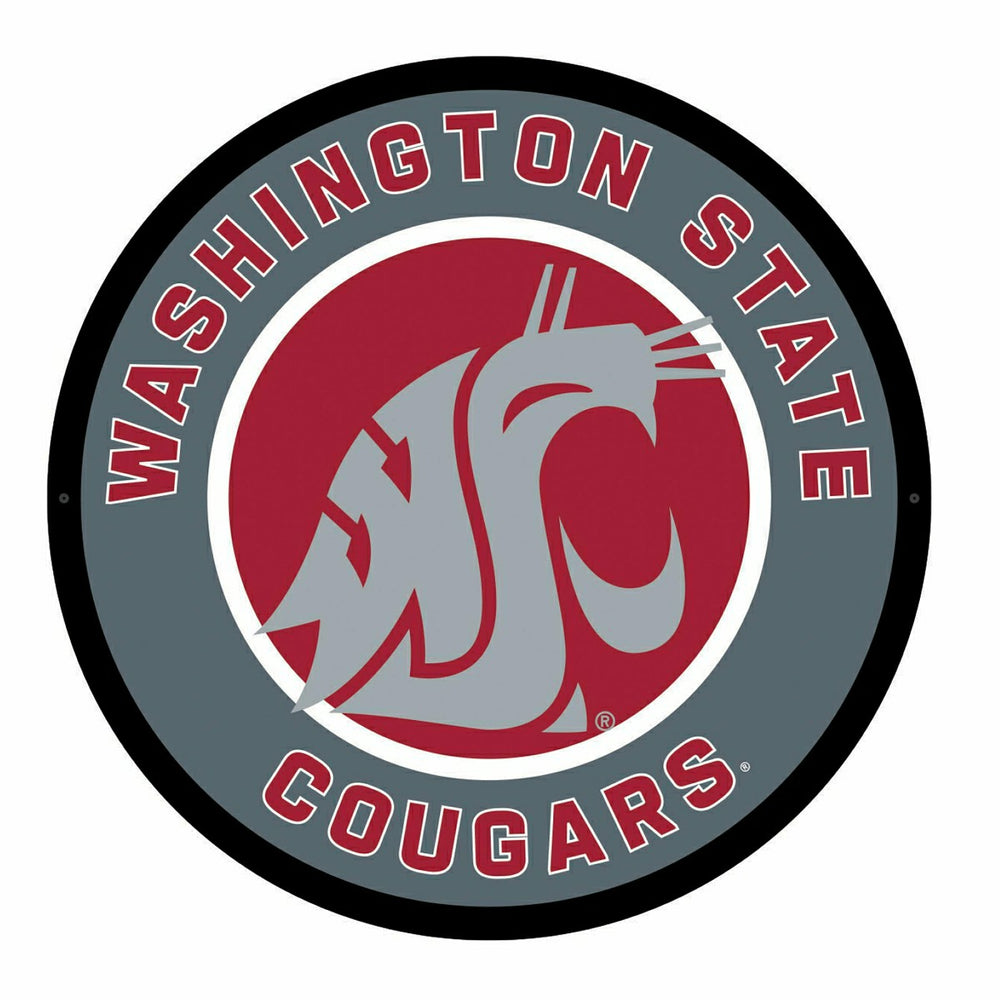 LED Wall Decor, Round, Washington State University - Collegiate Home