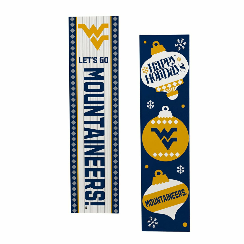 47" Double Sided Leaner, West Virginia University, Christmas - Collegiate Home